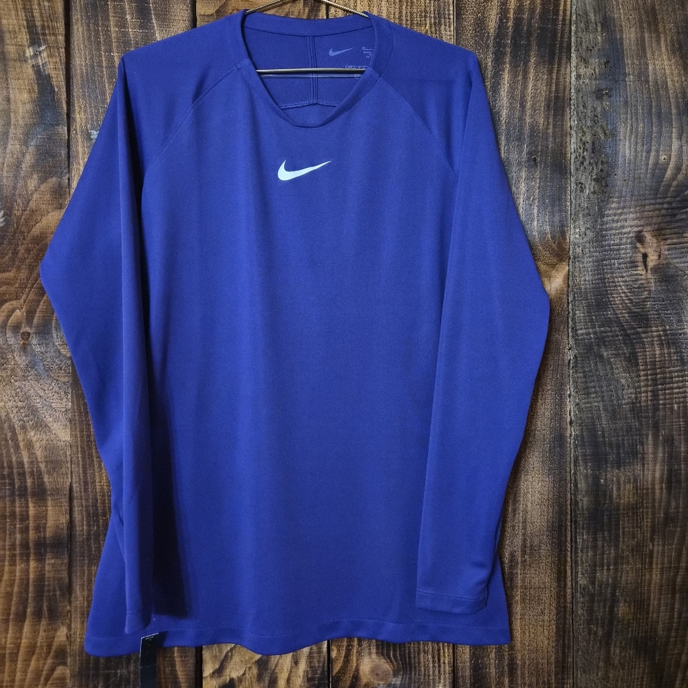 Nike Dri-FIT Long Sleeve Athletic Top Purple Thumb Loop Women’s Size M NWT